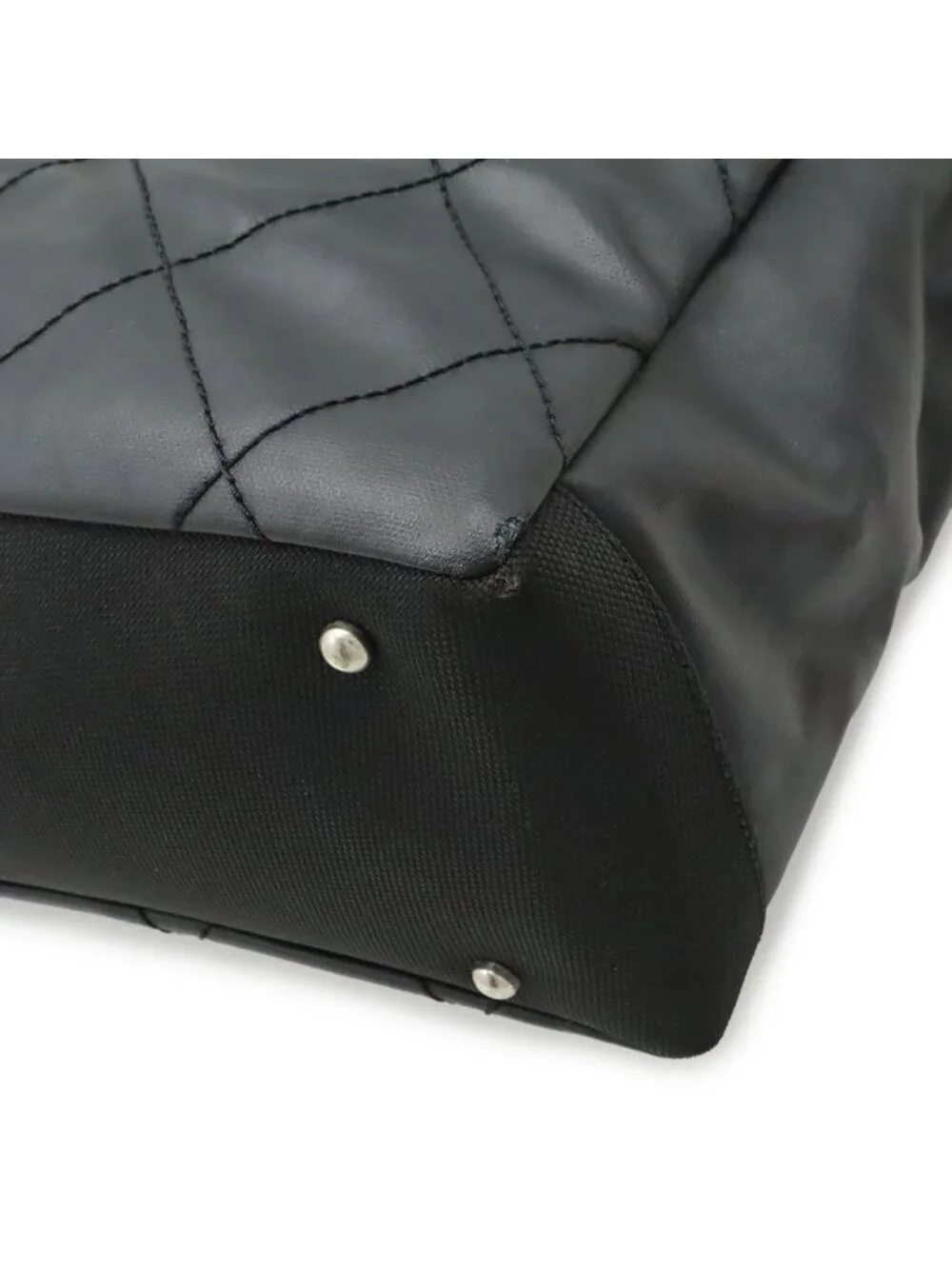 Chanel Paris Biarritz Tote MM Black Silver
